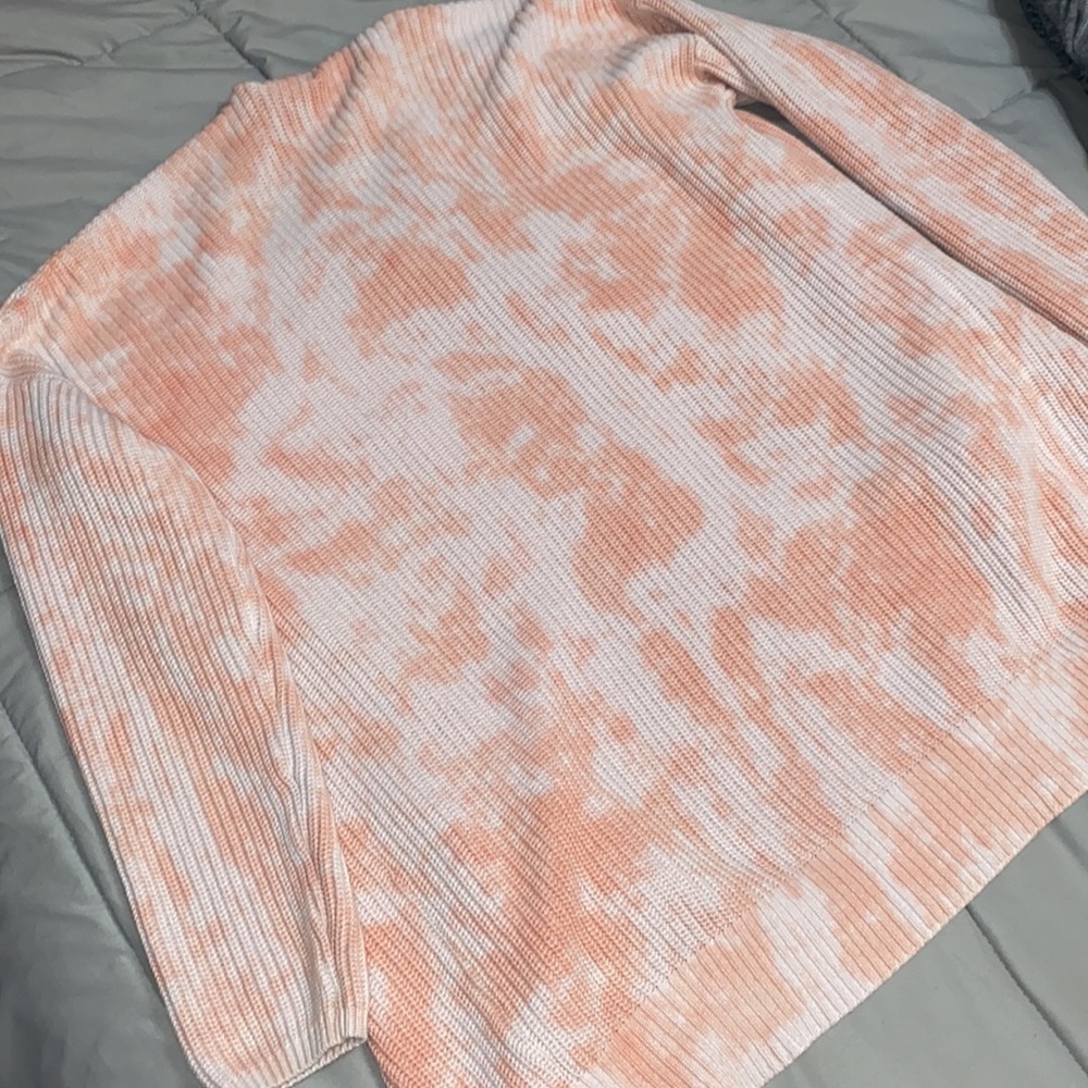 EUC Universal Thread Open Front Tie-Dye Knit 100% cotton tunic cardigan XS - Picture 7 of 9